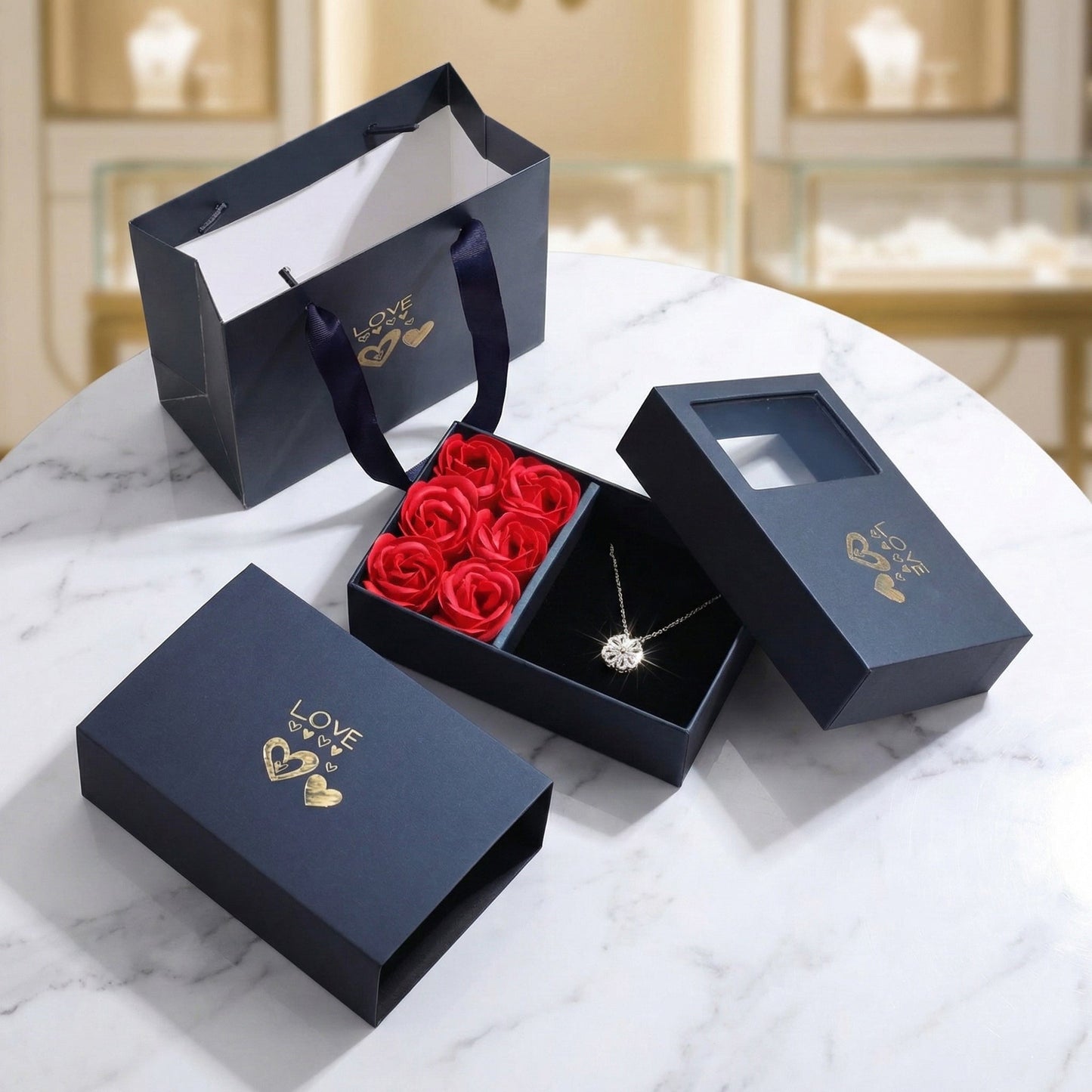 Collar Eterno en Caja de Regalo