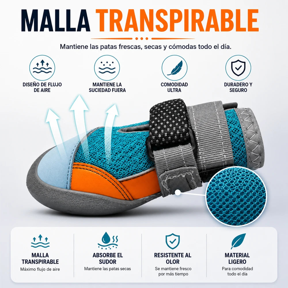 Sculpix Botas Led perro talla universal