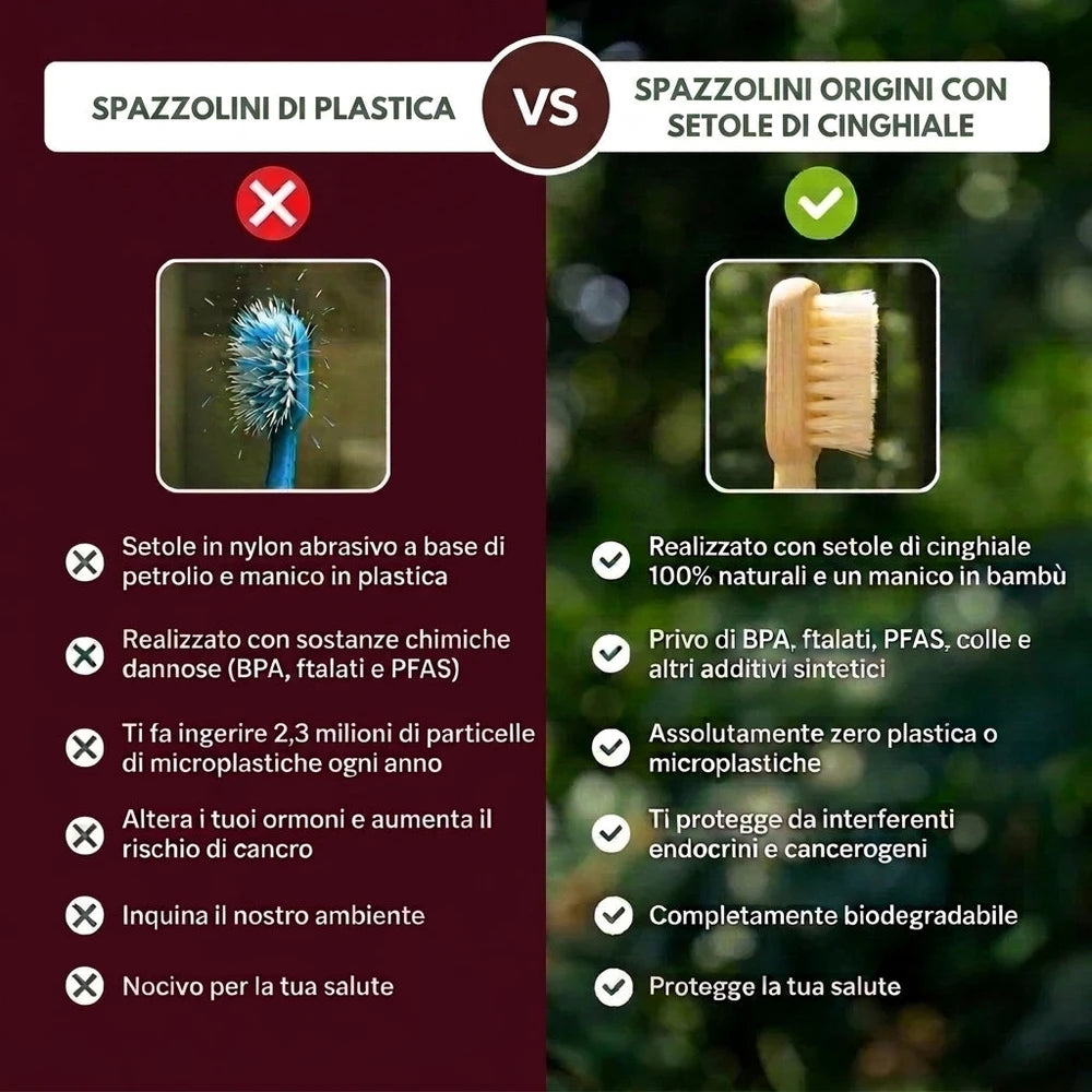 ORIGINI Spazzolino in Bambù