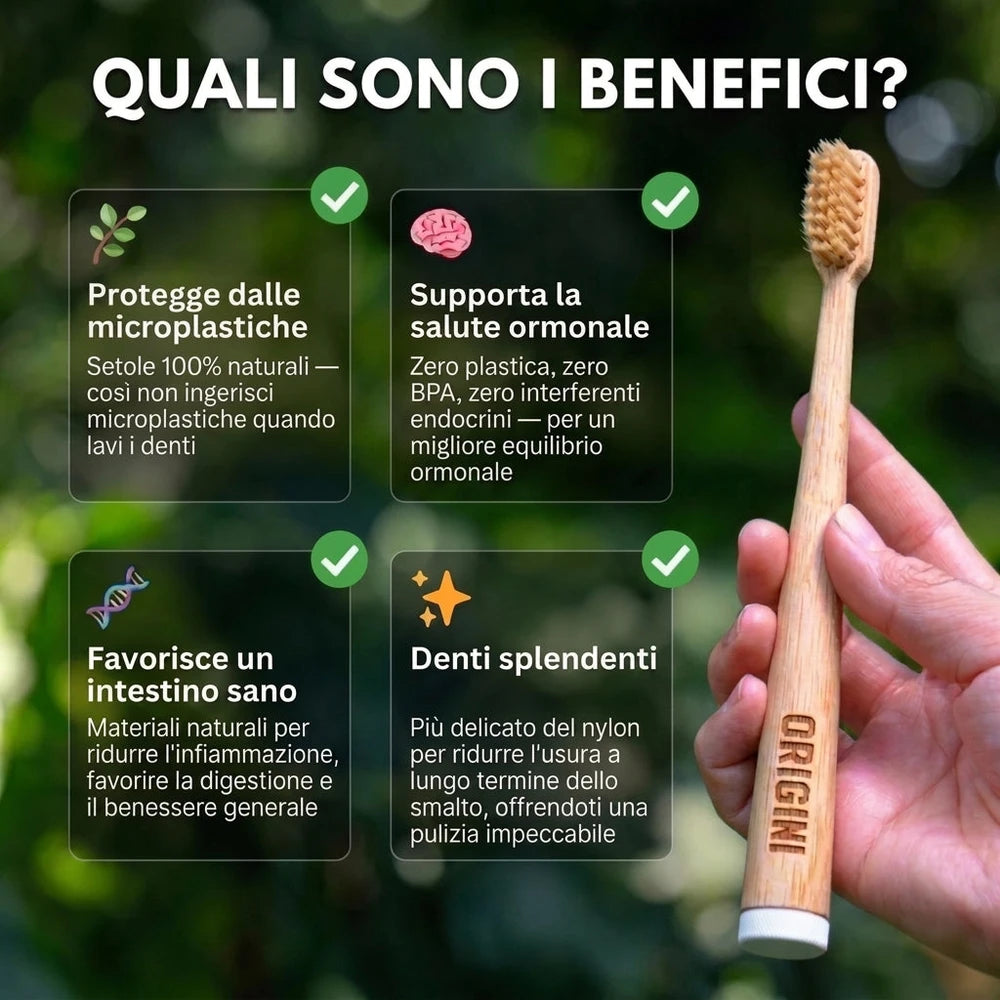 ORIGINI Spazzolino in Bambù