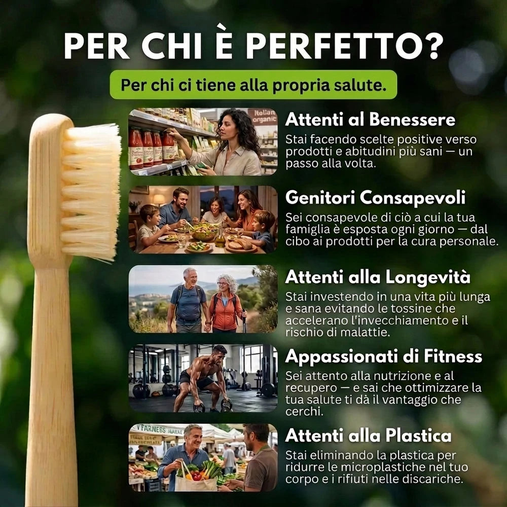 ORIGINI Spazzolino in Bambù