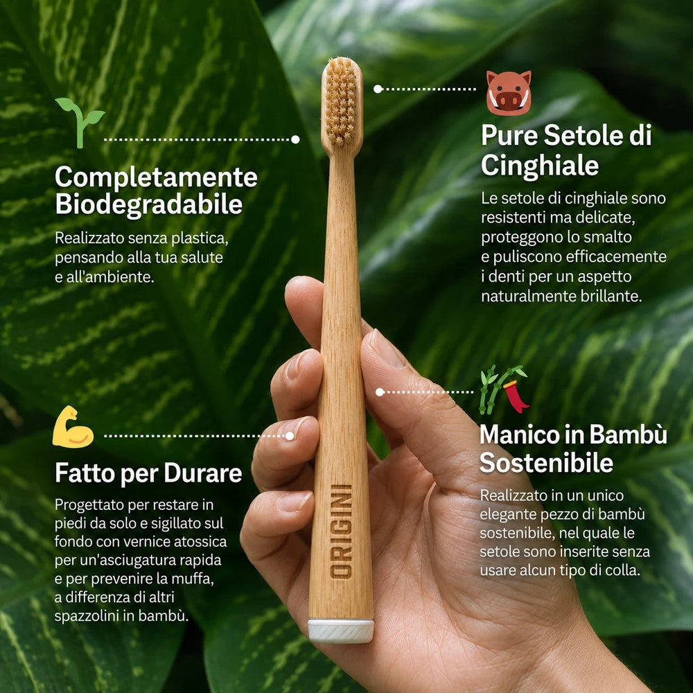 ORIGINI Spazzolino in Bambù